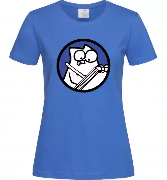 Женская футболка Paint Ярко-синий фото