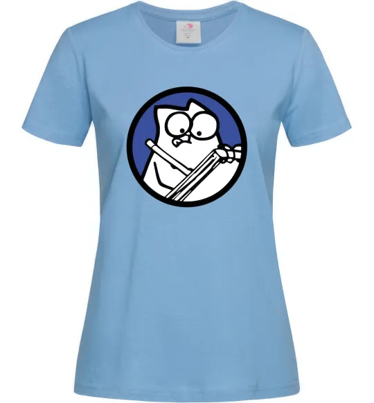 Женская футболка Paint Голубой фото