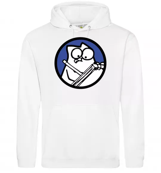 Чоловіча толстовка (худі) Paint Білий фото