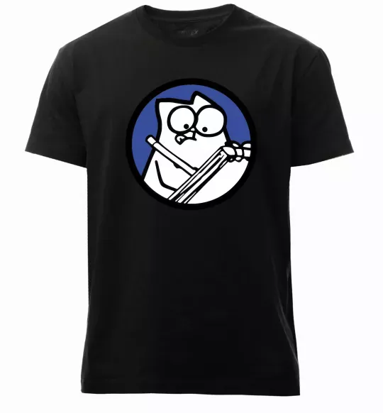 Чоловіча преміум футболка Paint Чорний фото