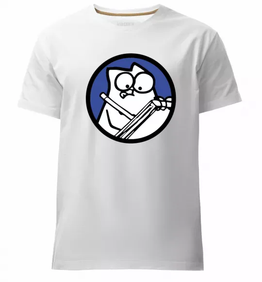 Чоловіча преміум футболка Paint Білий фото