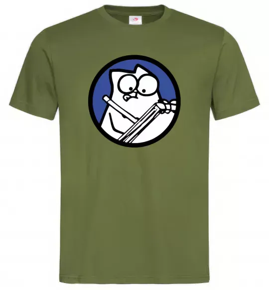 Мужская футболка Paint Оливковый фото