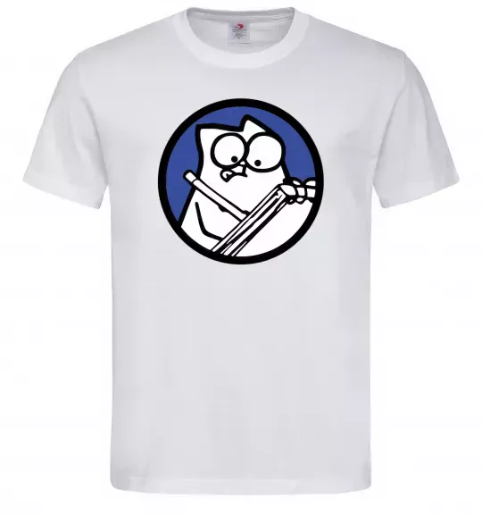 Мужская футболка Paint Белый фото