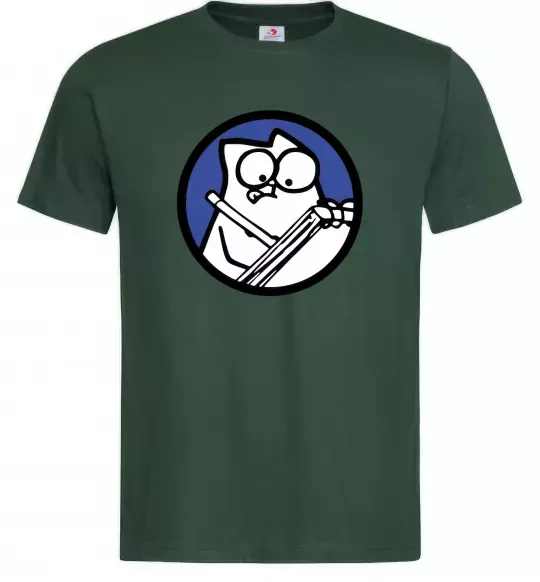 Мужская футболка Paint Темно-зеленый фото