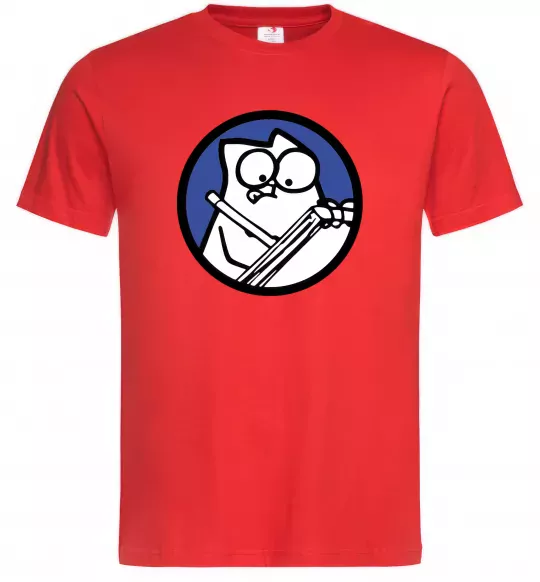 Мужская футболка Paint Красный фото