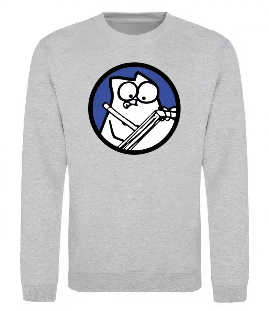 Світшот Paint Сірий меланж фото