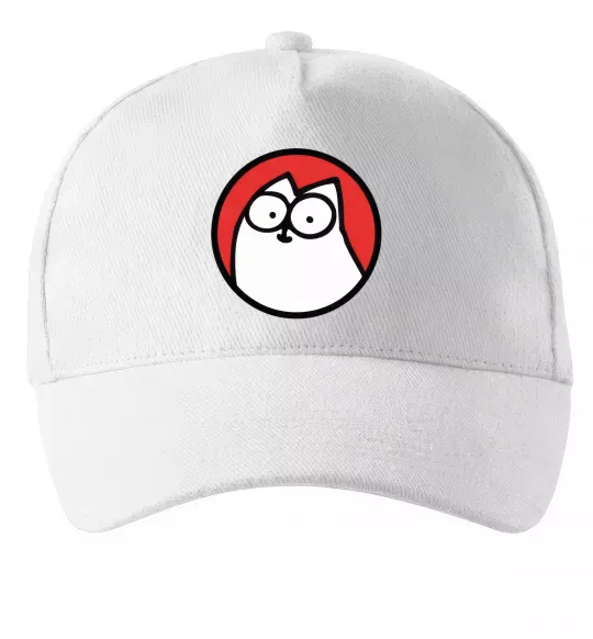 Кепка Cat portret Белый фото