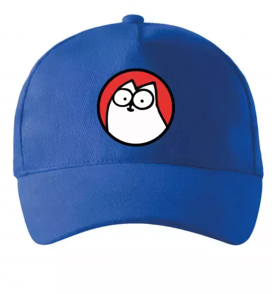 Кепка Cat portret Ярко-синий фото