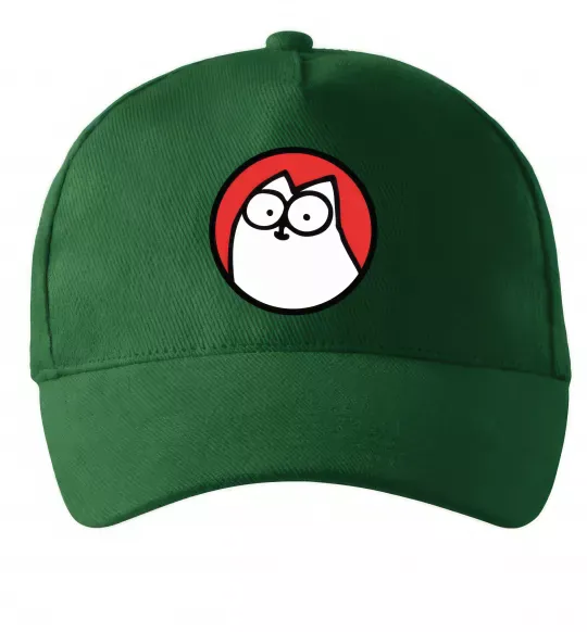 Кепка Cat portret Темно-зеленый фото