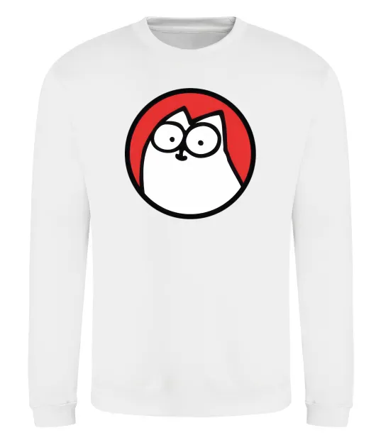 Свитшот Cat portret Белый фото