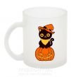 Чашка стеклянная halloween cat Фроузен фото