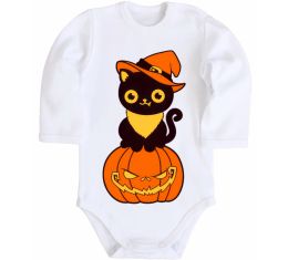 Дитячий бодік halloween cat