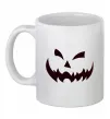 Чашка керамическая halloween smile Белый фото