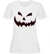 Женская футболка halloween smile Белый фото