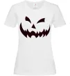 Женская футболка halloween smile Белый фото