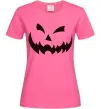 Женская футболка halloween smile Ярко-розовый фото
