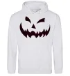 Мужская толстовка (худи) halloween smile Серый меланж фото