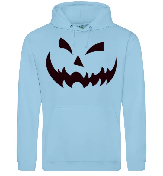 Жіноча толстовка (худі) halloween smile Блакитний фото