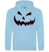 Жіноча толстовка (худі) halloween smile Блакитний фото
