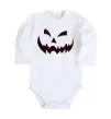 Детский боди halloween smile Белый фото
