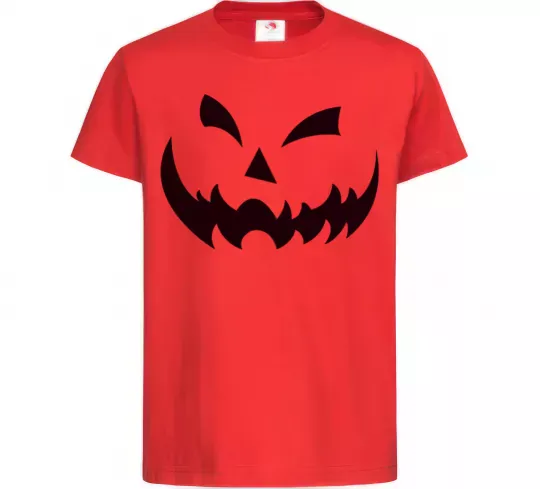 Дитяча футболка halloween smile Червоний фото
