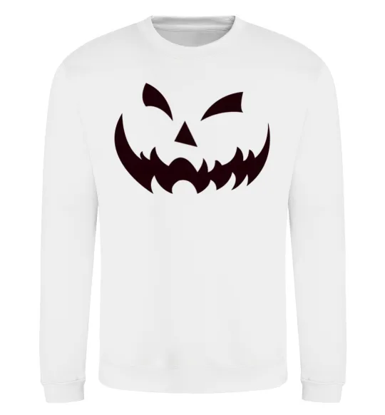 Світшот halloween smile Білий фото
