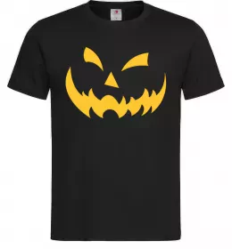 Чоловіча футболка halloween smile Чорний фото