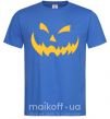 Мужская футболка halloween smile Ярко-синий фото