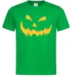 Чоловіча футболка halloween smile Зелений фото