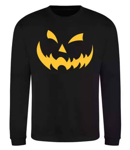Свитшот halloween smile Черный фото