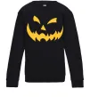 Детский Свитшот halloween smile Черный фото