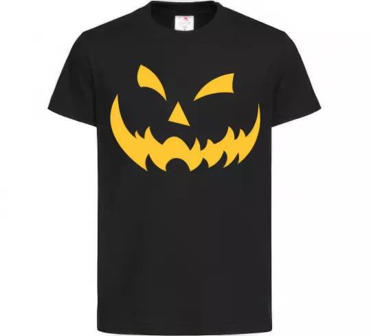 Дитяча футболка halloween smile Чорний фото