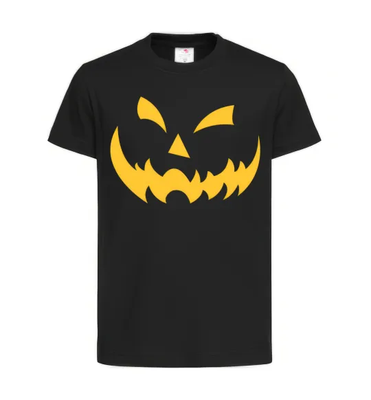 Дитяча футболка halloween smile Чорний фото