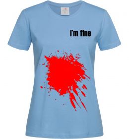Жіноча футболка i'm fine Жіноча футболка i'm fine