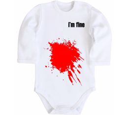 Детский боди i'm fine