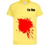 Дитяча футболка i'm fine Лимонний фото