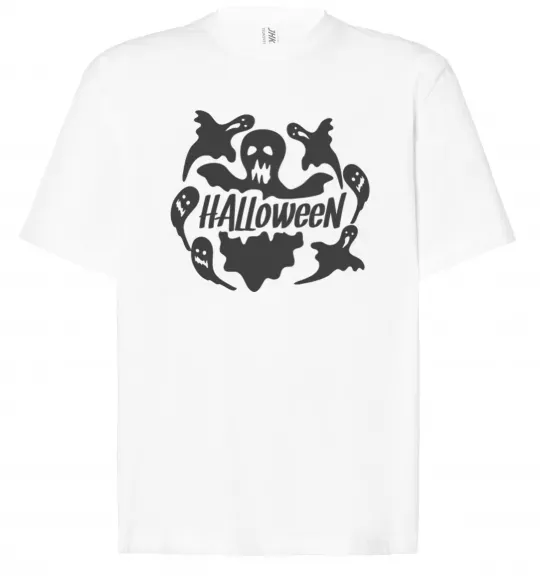 Футболка Оверсайз Halloween ghosts Білий фото