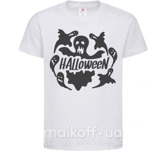 Детская футболка Halloween ghosts Белый фото