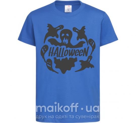 Детская футболка Halloween ghosts Ярко-синий фото