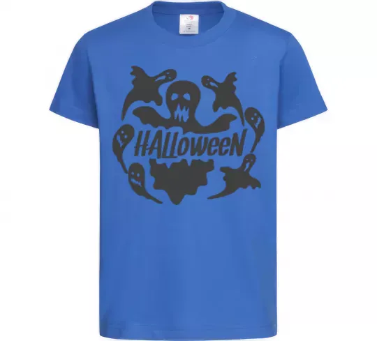 Детская футболка Halloween ghosts Ярко-синий фото