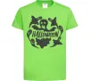 Детская футболка Halloween ghosts Лаймовый Детская футболка Halloween ghosts Лаймовый фото