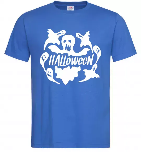 Чоловіча футболка Halloween ghosts Яскраво-синій фото