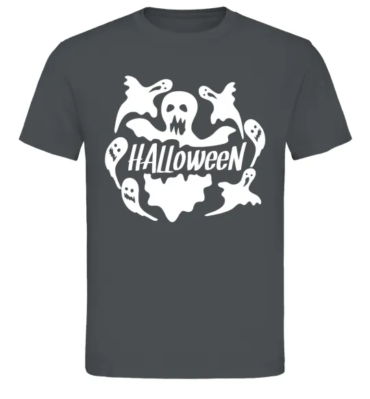 Чоловіча футболка Halloween ghosts Графіт фото