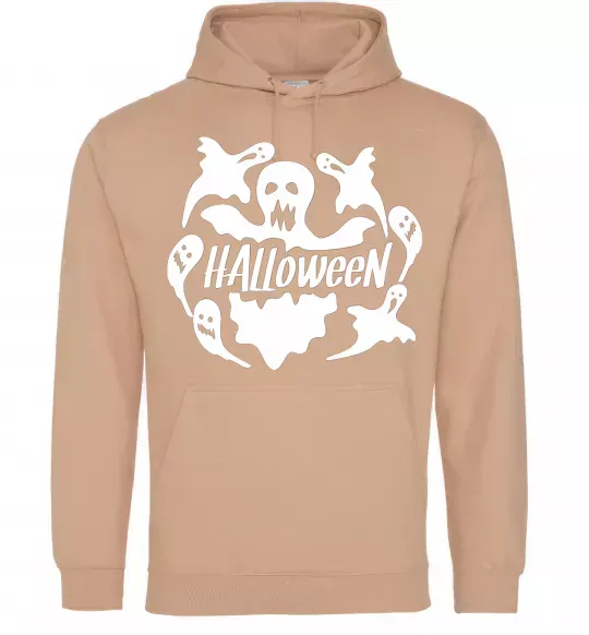 Женская толстовка (худи) Halloween ghosts Песочный фото