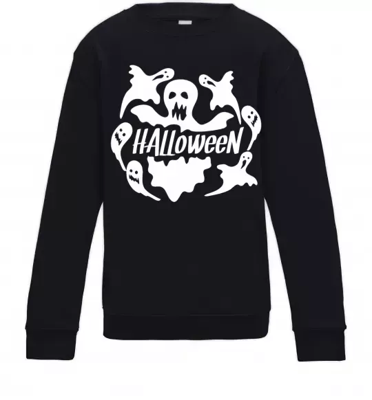 Дитячий світшот Halloween ghosts Чорний фото