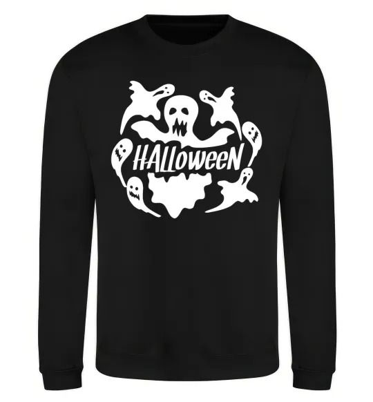 Свитшот Halloween ghosts Черный фото