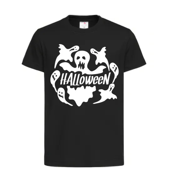 Дитяча футболка Halloween ghosts Чорний фото