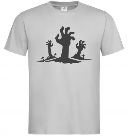 Чоловіча футболка Horrible hands Сірий фото