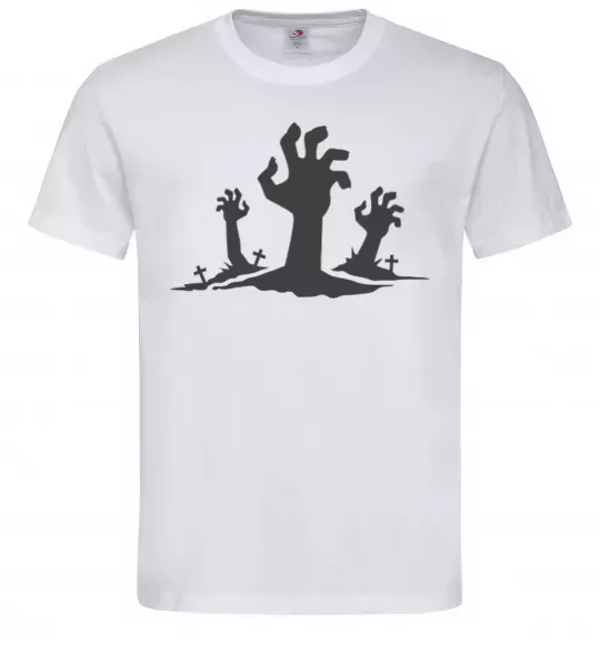 Чоловіча футболка Horrible hands Білий фото