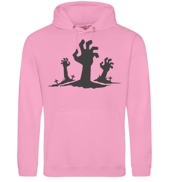 Мужская толстовка (худи) Horrible hands Розовый фото